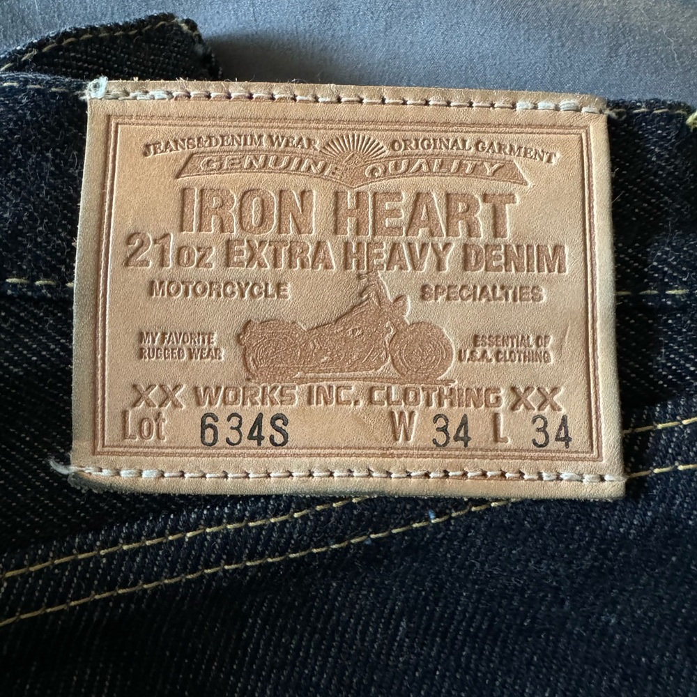 Iron Heart 634s 21oz (W34 L33)